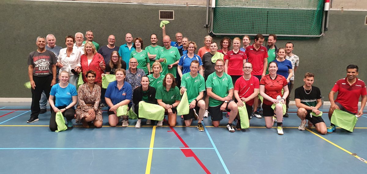 Erg gezellig jubileumtoernooi Badmintonclub BC Bemmel’72