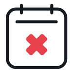 Agenda kruis rood